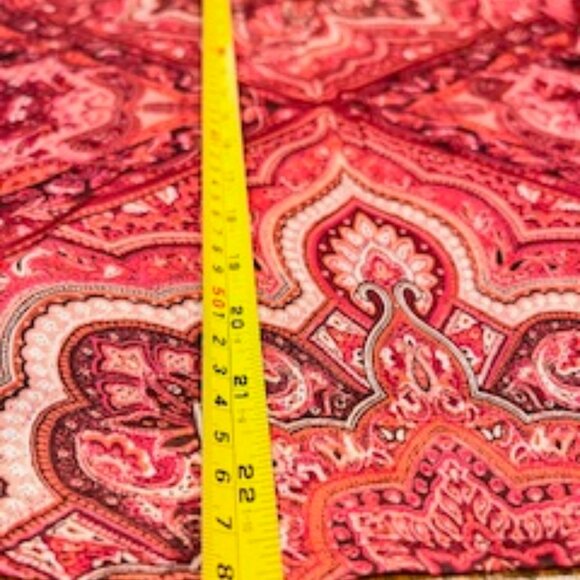 Pleione satin blouse pink with paisleys. - Picture 3 of 5